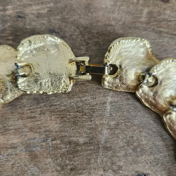 Stunning KJL Kennethc Jay Lane Gold Wreath Choker Necklace - Picture 6 of 6